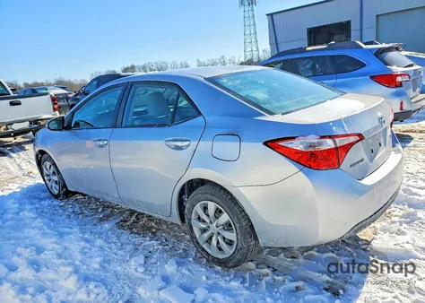 2014 Toyota Corolla L z USA, uszkodzony, nr VIN 2T1BURHEXEC081037